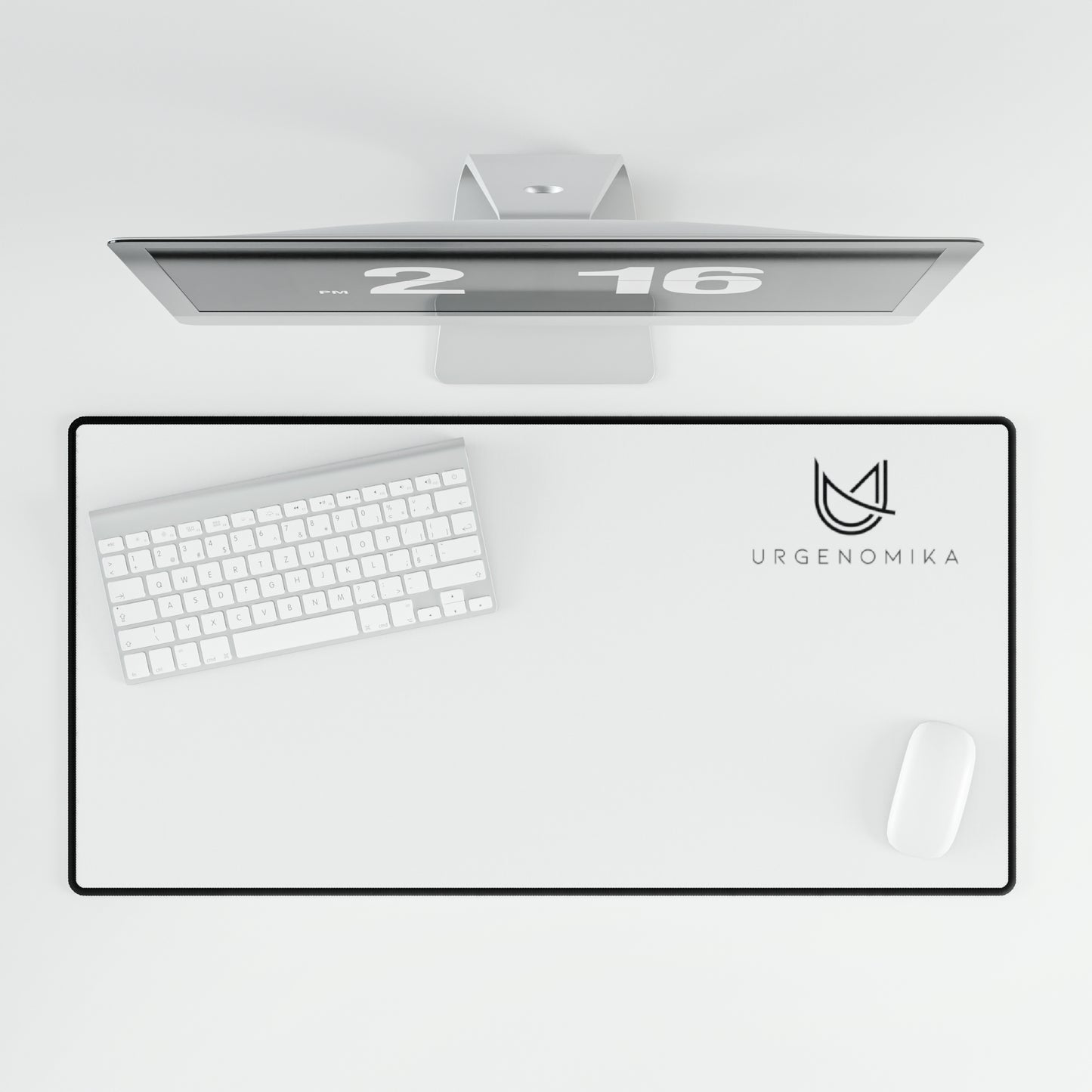 Urgenomika Basics' 31.5" Desk Mat - Ghost White